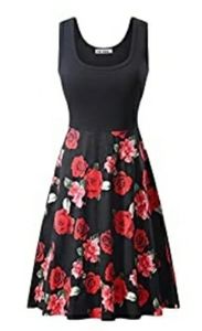 Vintage Floral Tank Dress